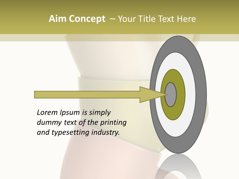 Tableware Vibrant Color Drinks PowerPoint Template