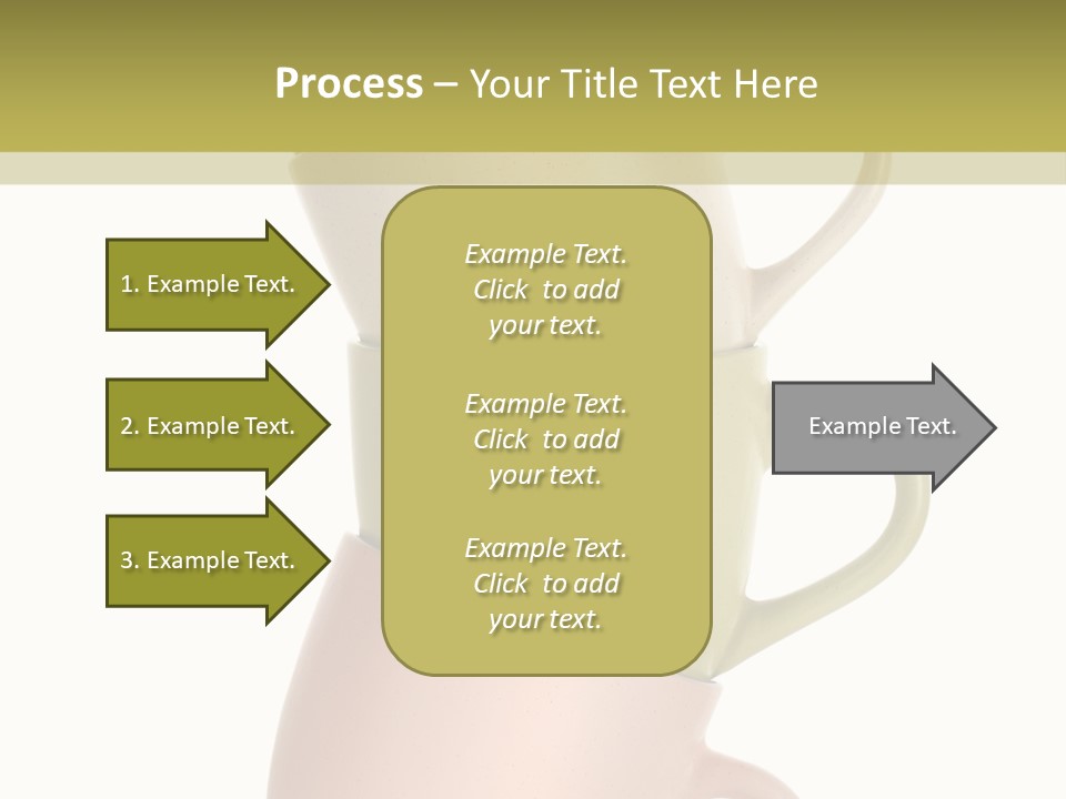 Tableware Vibrant Color Drinks PowerPoint Template