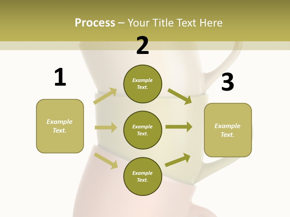 Tableware Vibrant Color Drinks PowerPoint Template