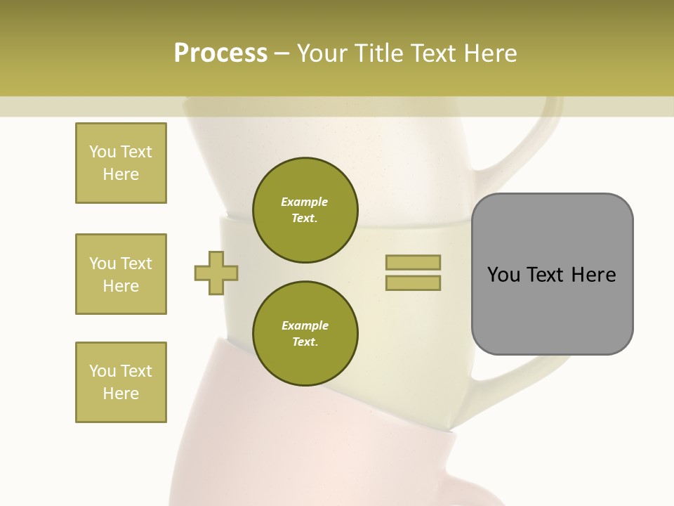 Tableware Vibrant Color Drinks PowerPoint Template