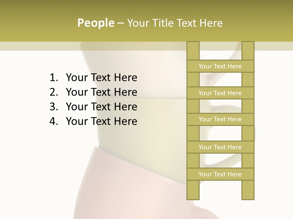 Tableware Vibrant Color Drinks PowerPoint Template