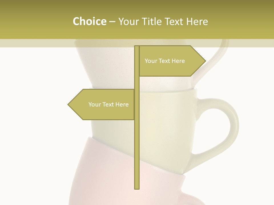 Tableware Vibrant Color Drinks PowerPoint Template