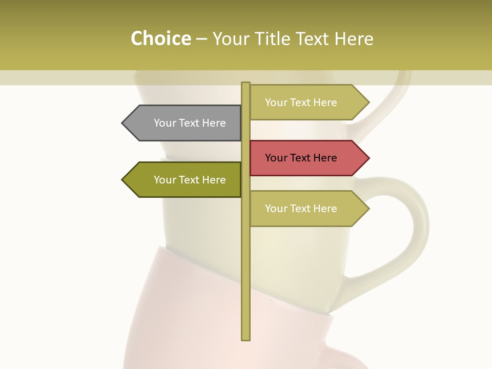 Tableware Vibrant Color Drinks PowerPoint Template