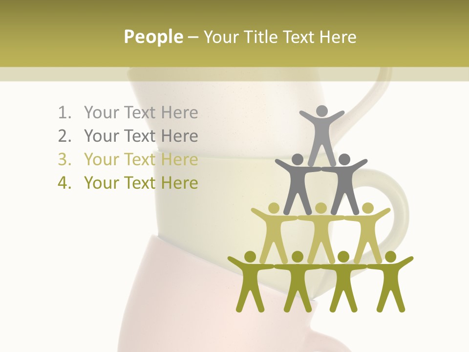 Tableware Vibrant Color Drinks PowerPoint Template