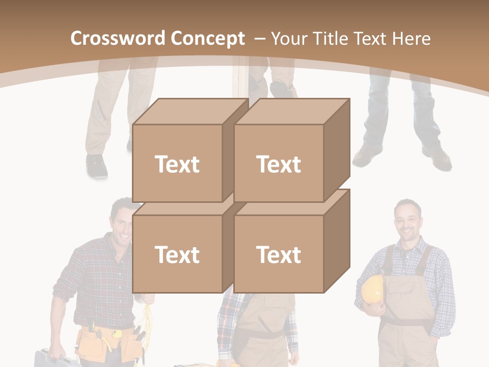 Building Group White PowerPoint Template