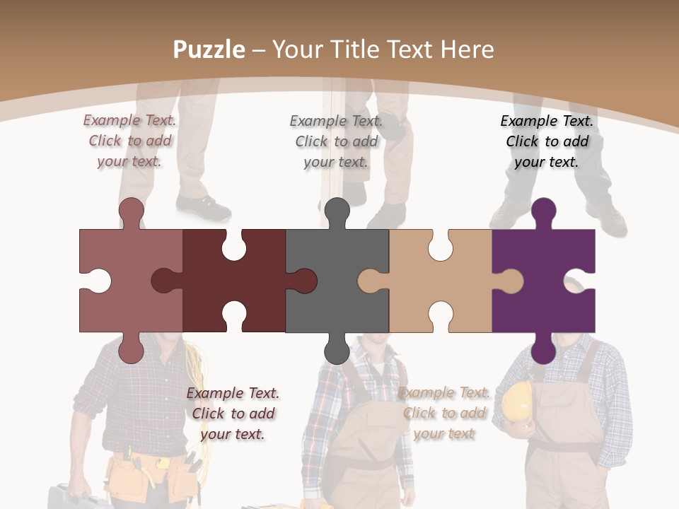 Building Group White PowerPoint Template