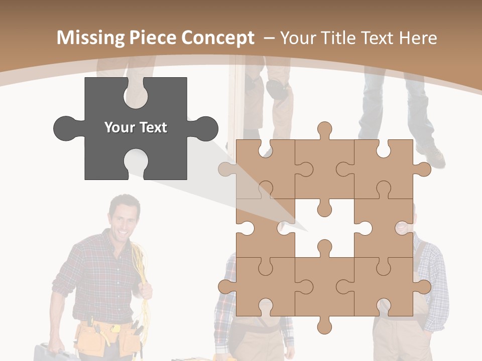 Building Group White PowerPoint Template