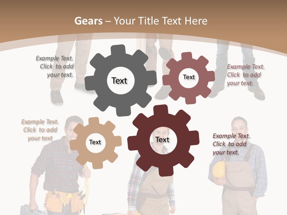 Building Group White PowerPoint Template
