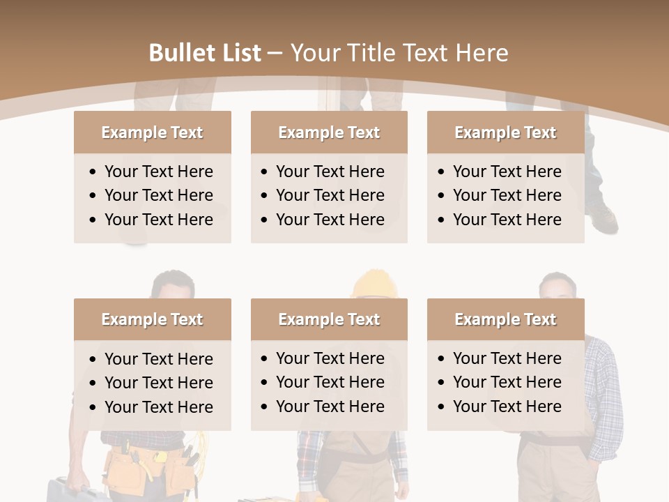 Building Group White PowerPoint Template
