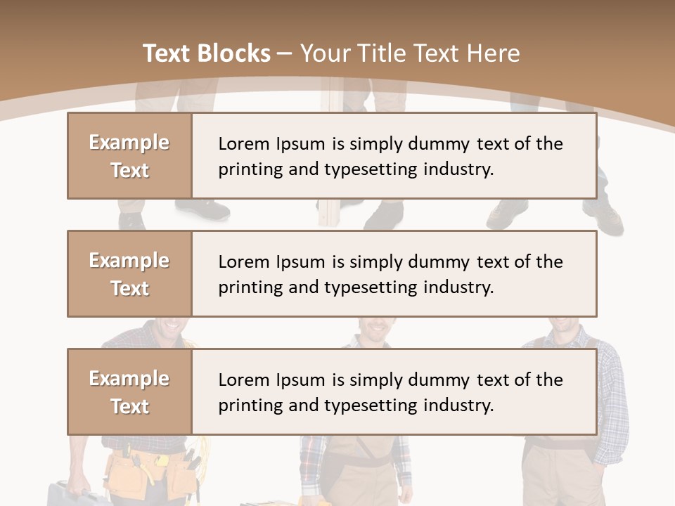 Building Group White PowerPoint Template