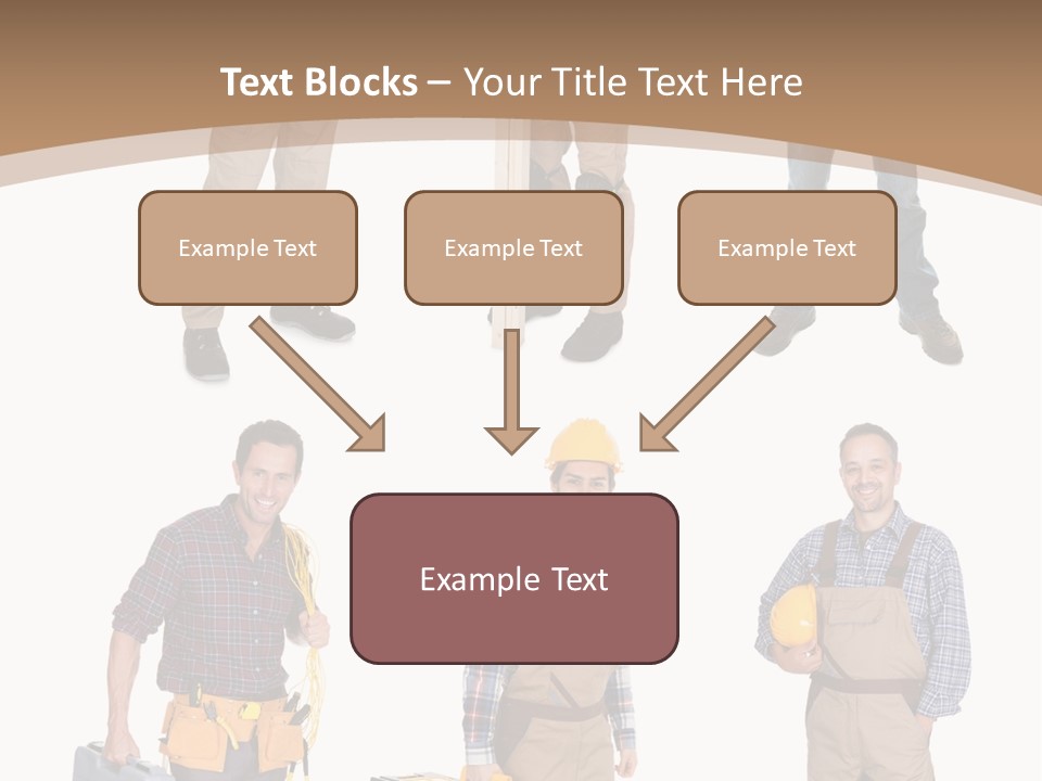 Building Group White PowerPoint Template