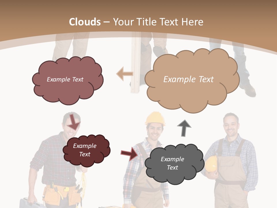 Building Group White PowerPoint Template