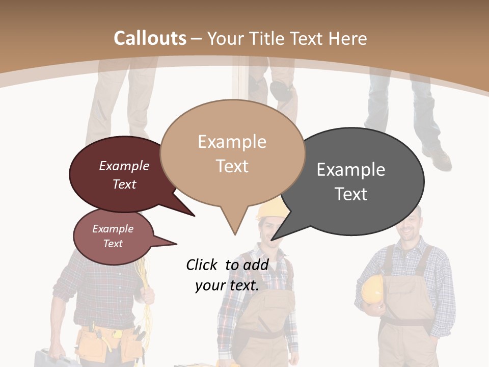 Building Group White PowerPoint Template