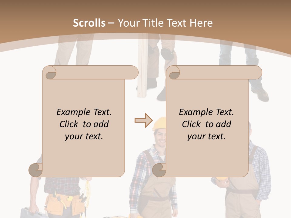 Building Group White PowerPoint Template