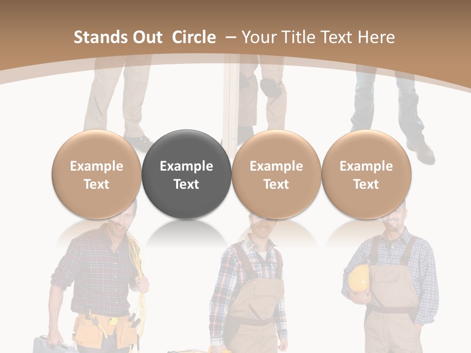 Building Group White PowerPoint Template
