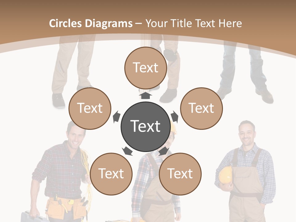 Building Group White PowerPoint Template