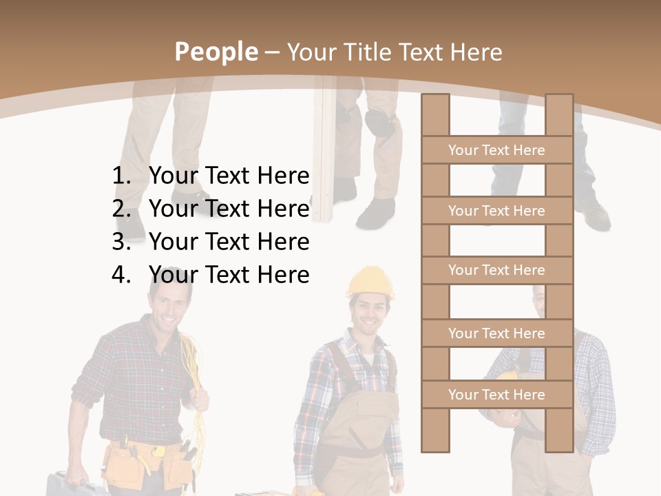 Building Group White PowerPoint Template