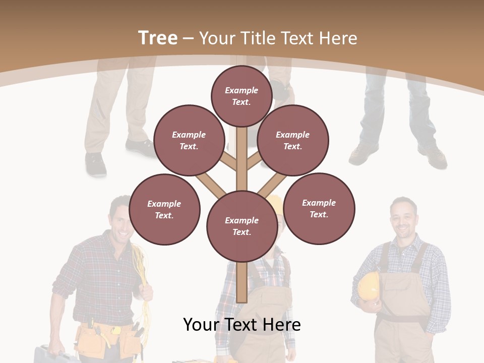 Building Group White PowerPoint Template