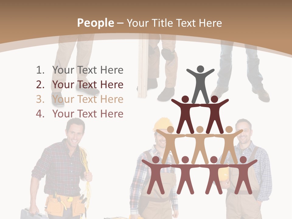 Building Group White PowerPoint Template