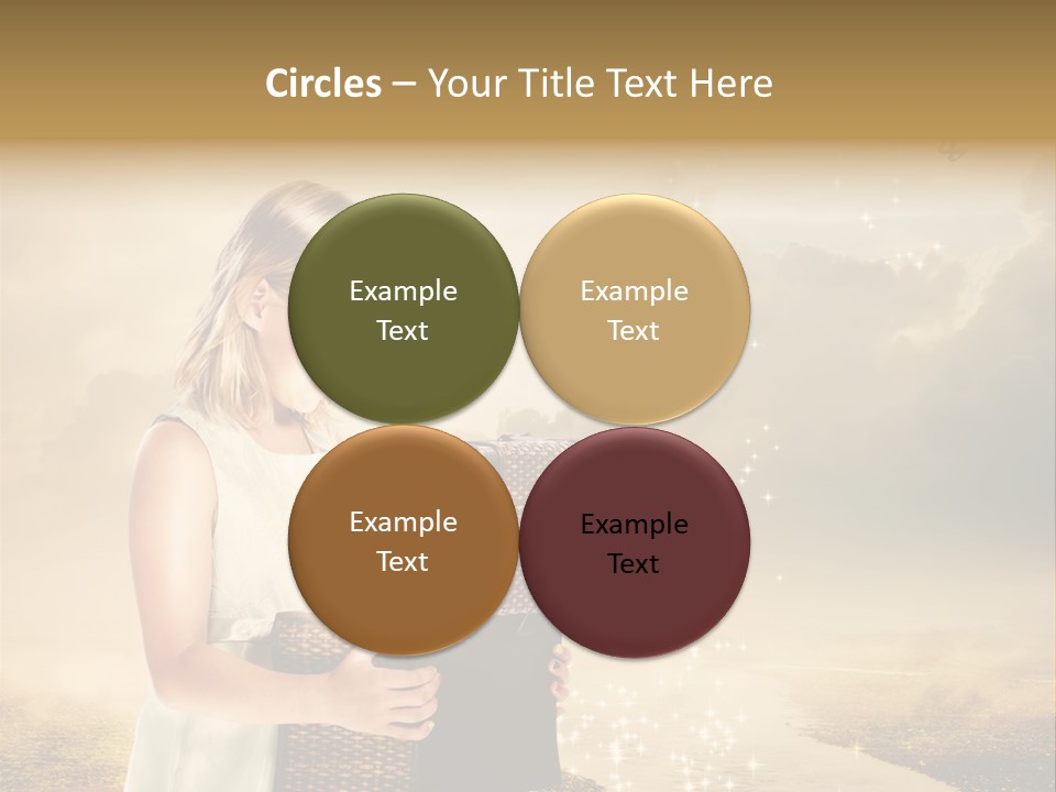 River Happiness Night PowerPoint Template