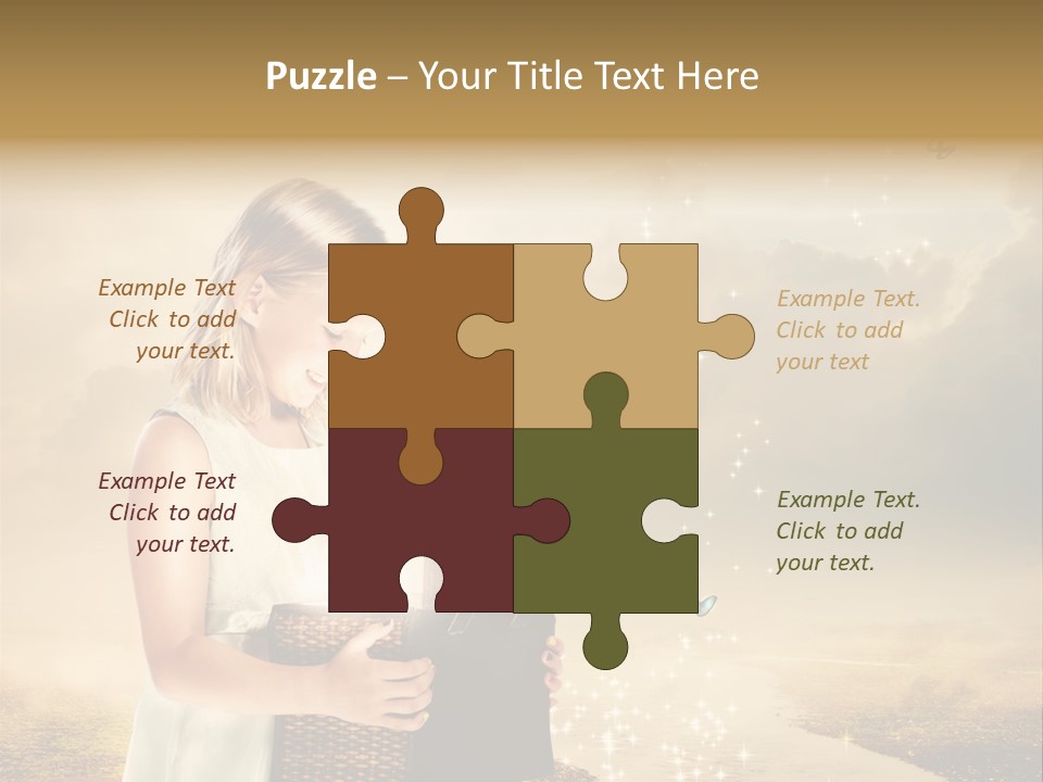 River Happiness Night PowerPoint Template