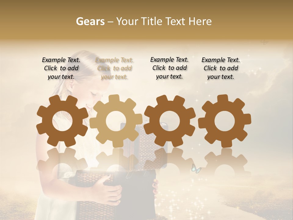 River Happiness Night PowerPoint Template