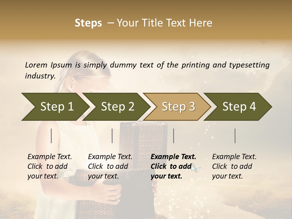 River Happiness Night PowerPoint Template