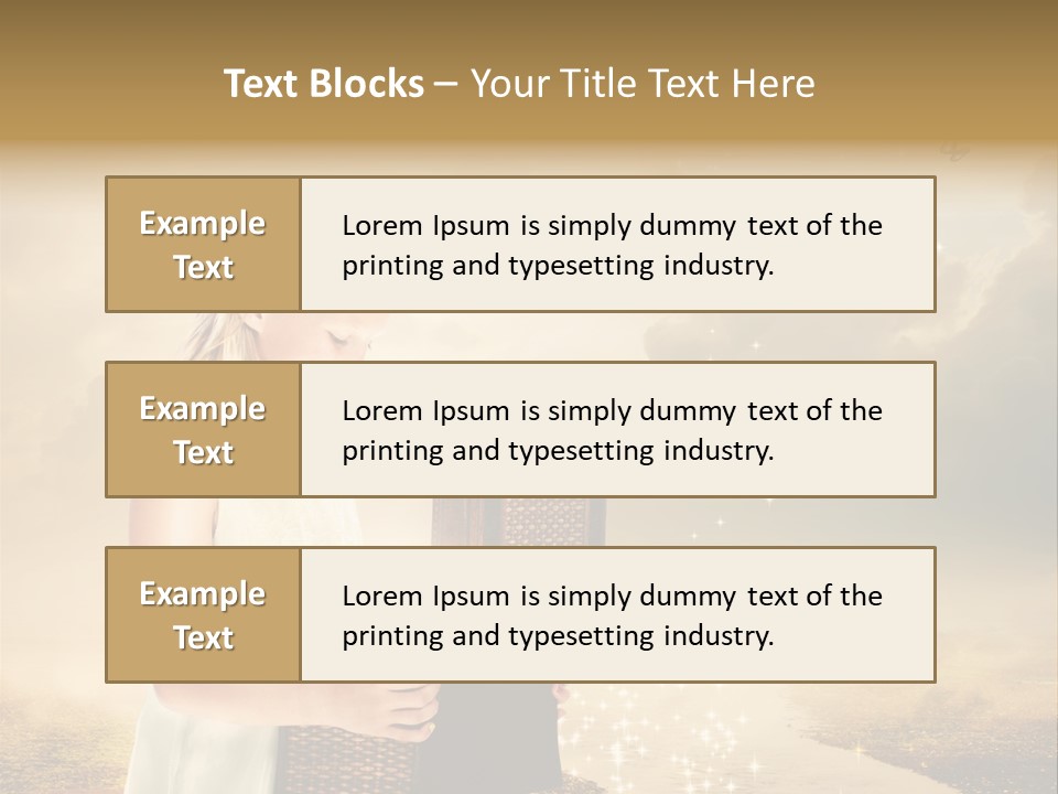 River Happiness Night PowerPoint Template