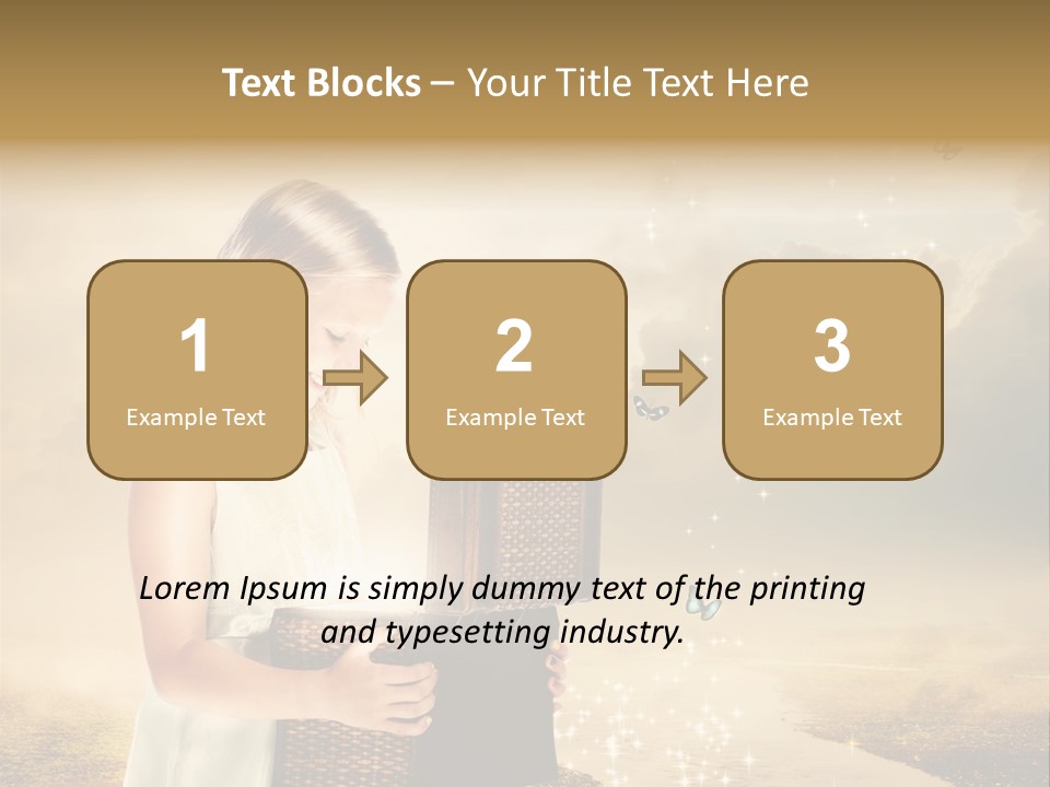 River Happiness Night PowerPoint Template