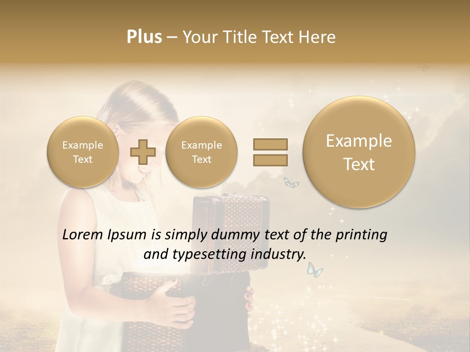 River Happiness Night PowerPoint Template