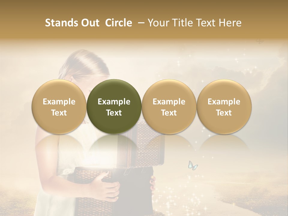 River Happiness Night PowerPoint Template