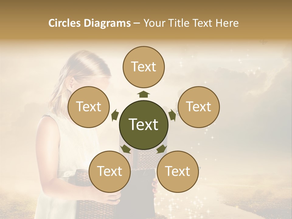 River Happiness Night PowerPoint Template