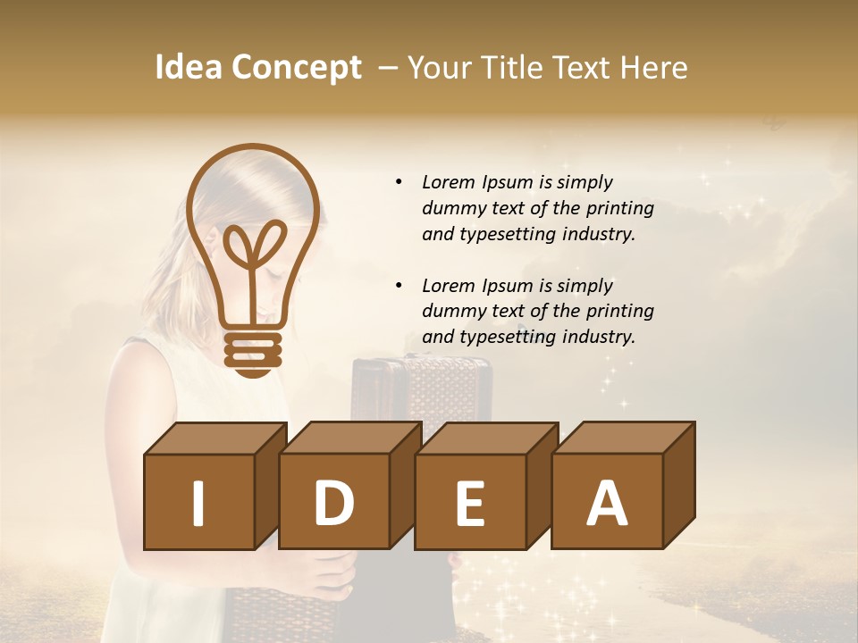 River Happiness Night PowerPoint Template