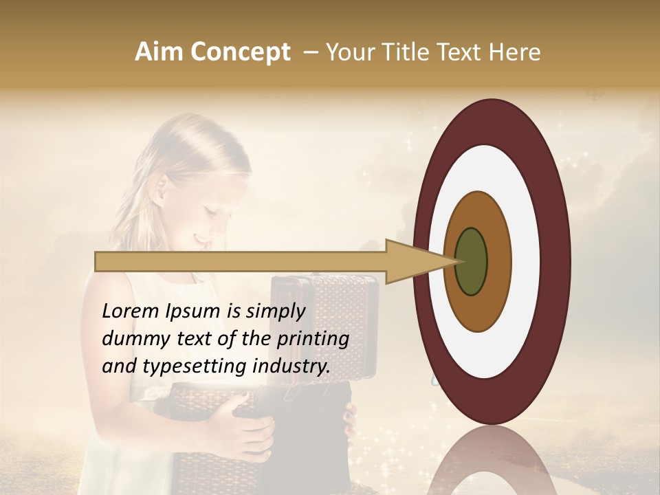 River Happiness Night PowerPoint Template