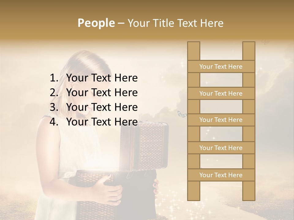 River Happiness Night PowerPoint Template