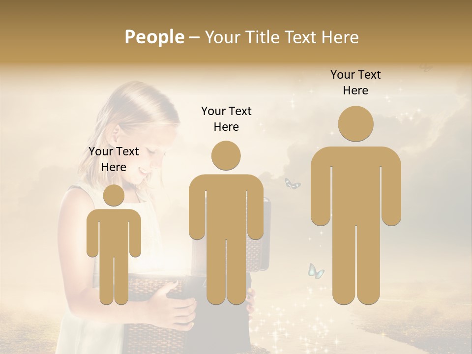 River Happiness Night PowerPoint Template