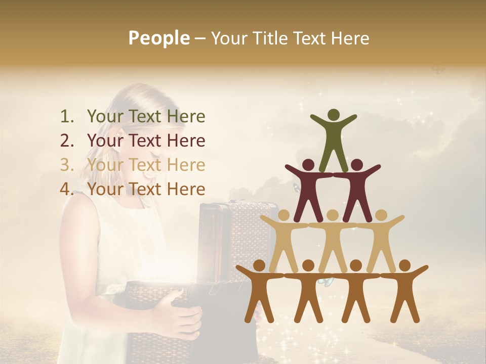 River Happiness Night PowerPoint Template