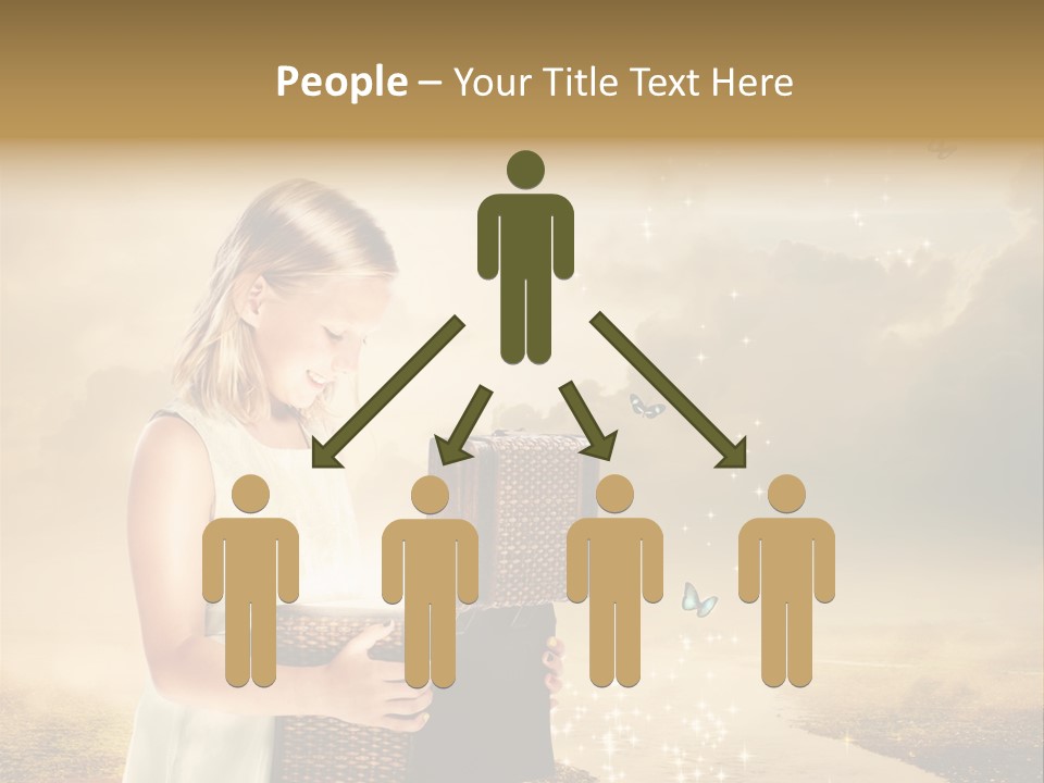 River Happiness Night PowerPoint Template