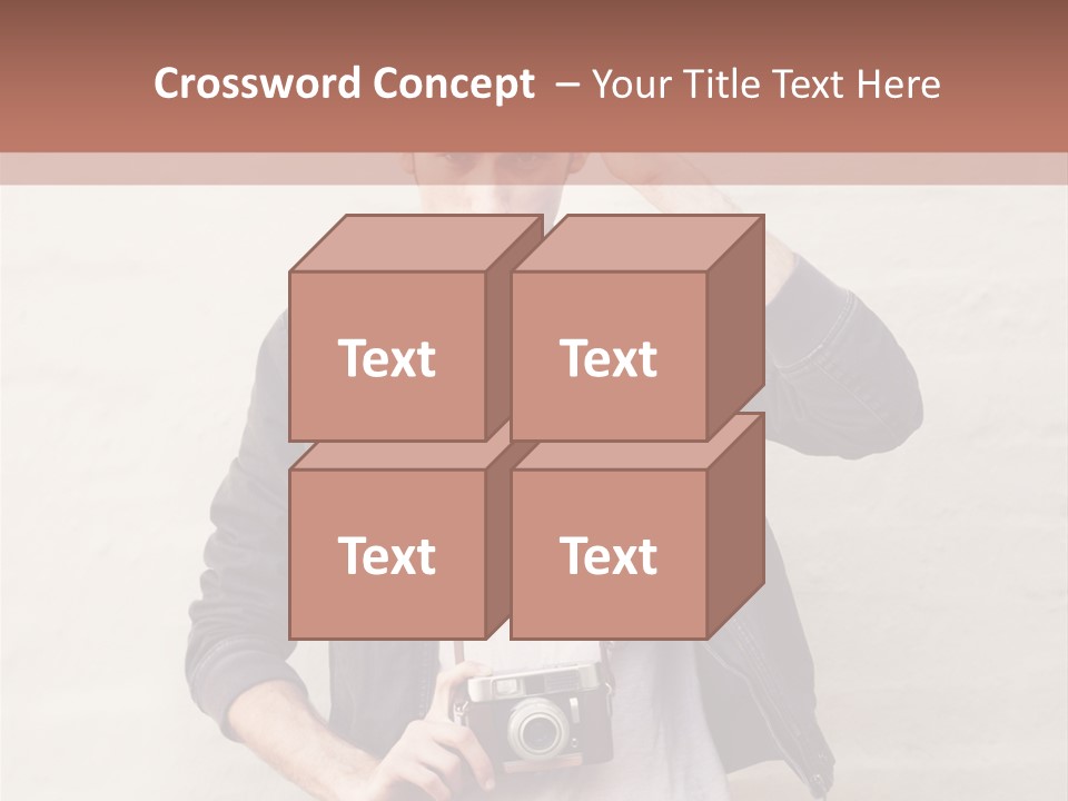 Trendsetter Standing Portrait PowerPoint Template