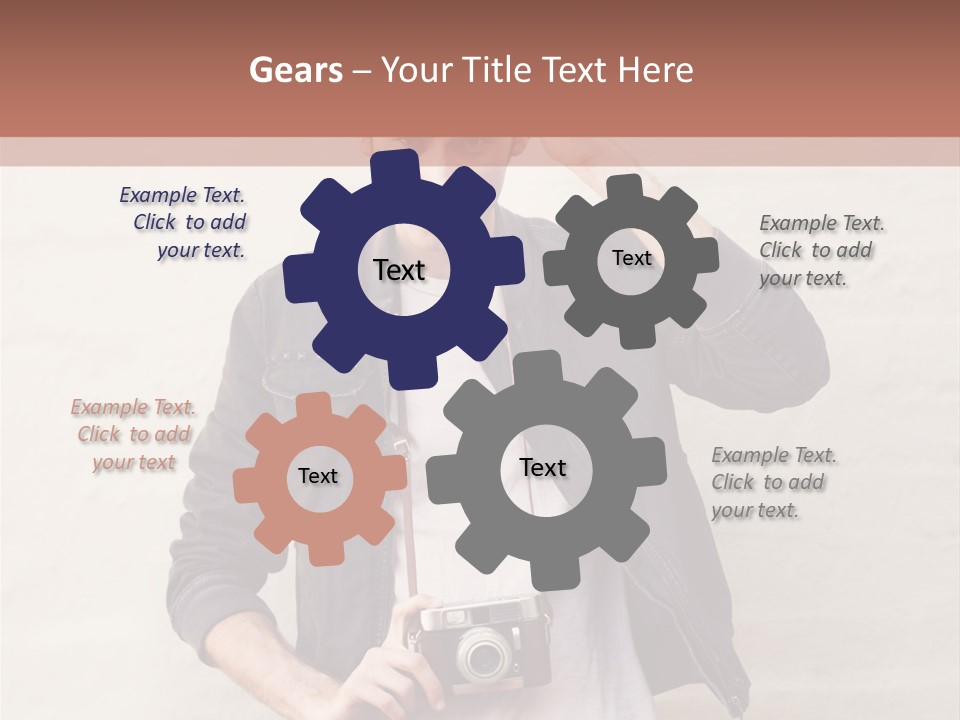 Trendsetter Standing Portrait PowerPoint Template