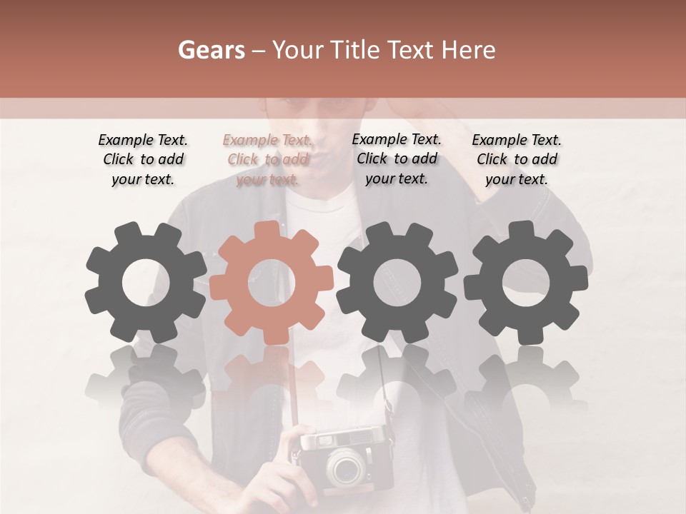 Trendsetter Standing Portrait PowerPoint Template