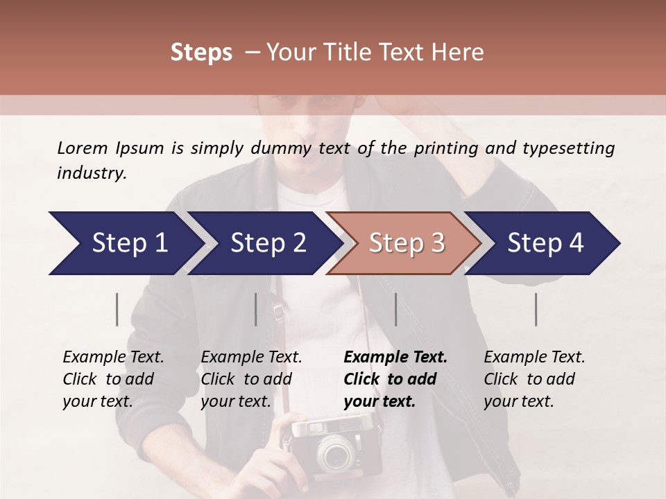 Trendsetter Standing Portrait PowerPoint Template