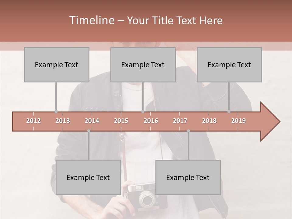 Trendsetter Standing Portrait PowerPoint Template