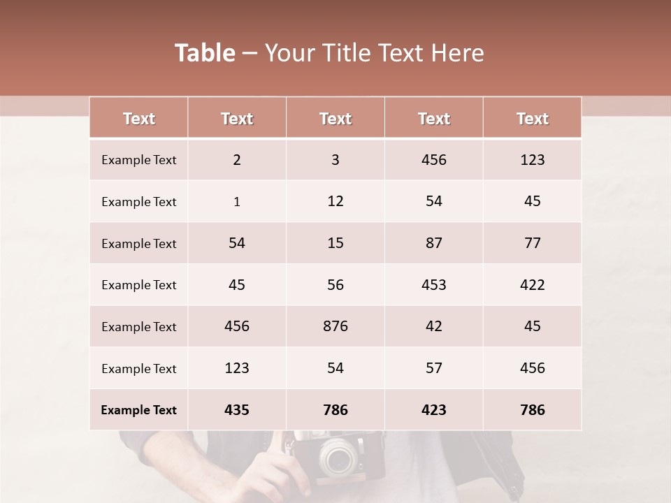 Trendsetter Standing Portrait PowerPoint Template