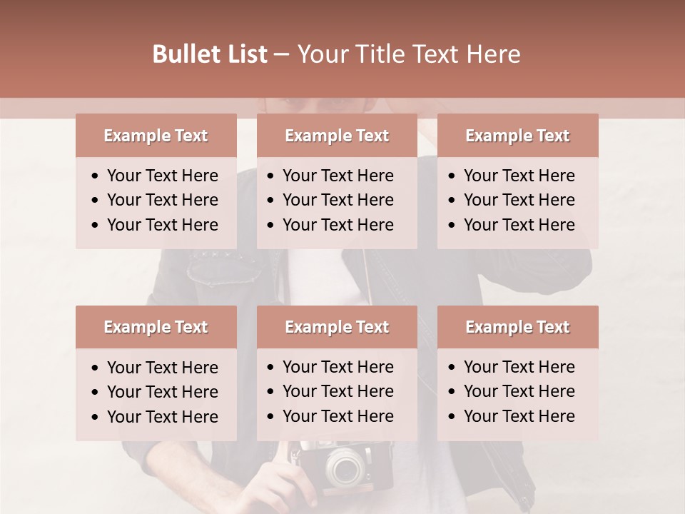 Trendsetter Standing Portrait PowerPoint Template