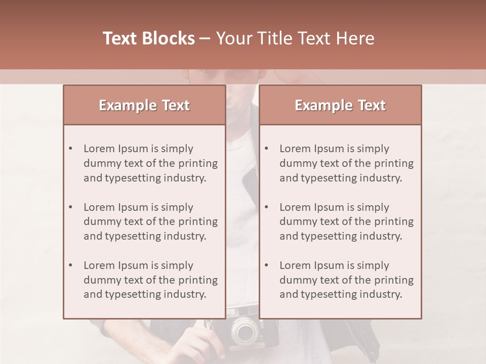 Trendsetter Standing Portrait PowerPoint Template