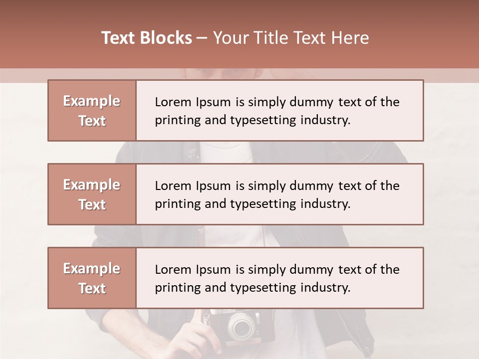 Trendsetter Standing Portrait PowerPoint Template