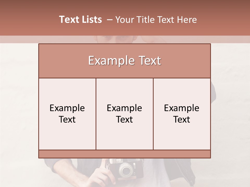 Trendsetter Standing Portrait PowerPoint Template