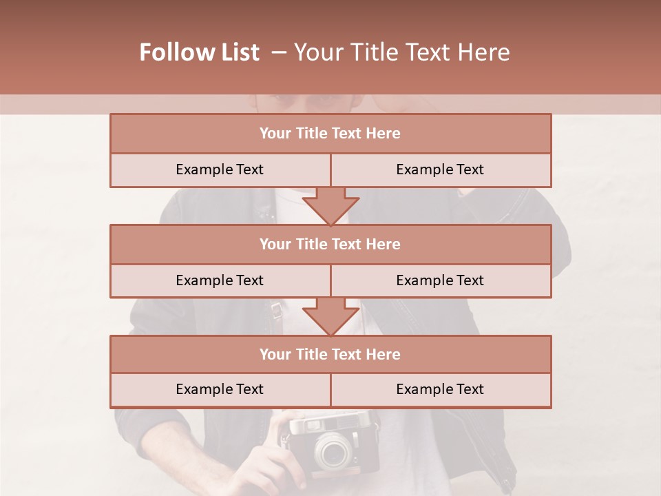 Trendsetter Standing Portrait PowerPoint Template