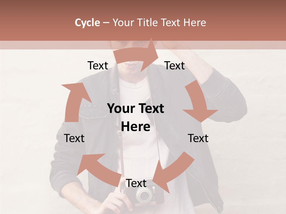 Trendsetter Standing Portrait PowerPoint Template